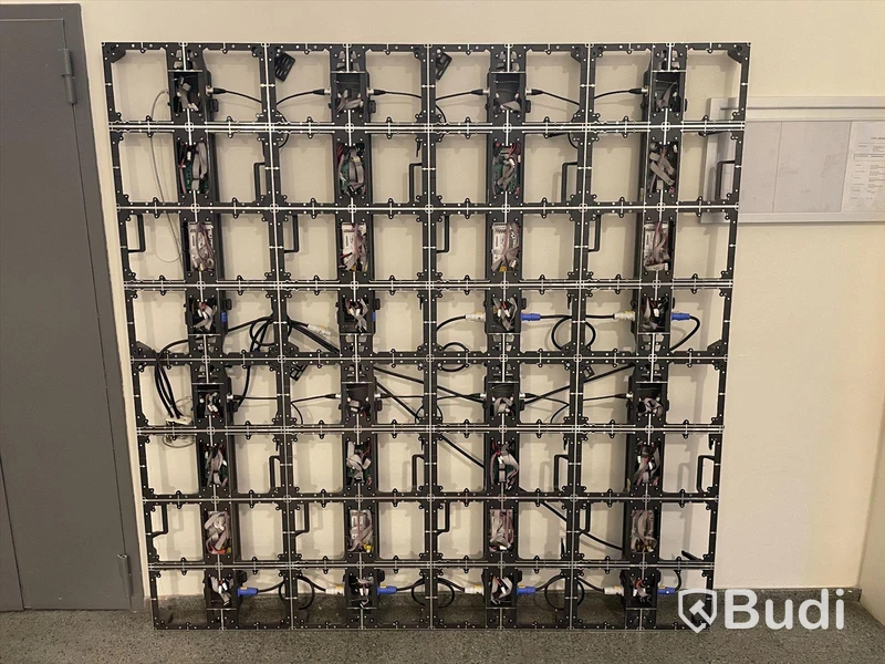 LED-Vägg, 2x2 meter. Unilumin LED USlim3, 64 paneler.