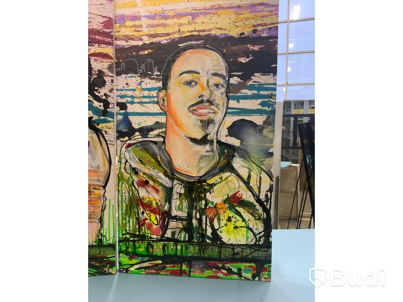 6st grafitti-tavlor, 100x50cm