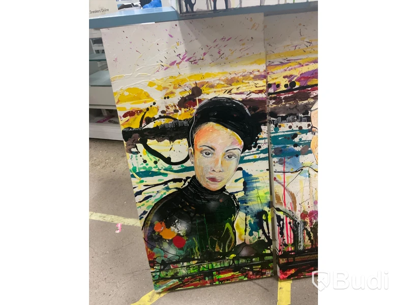 6st grafitti-tavlor, 100x50cm