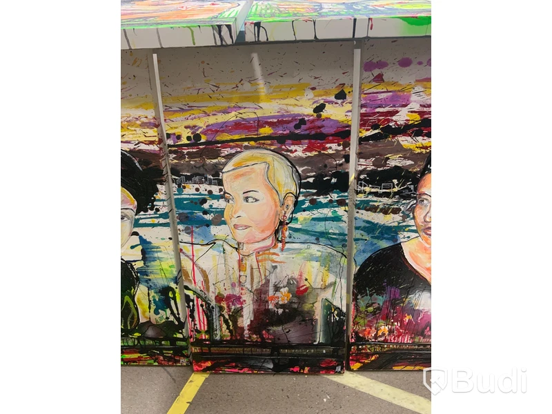 6st grafitti-tavlor, 100x50cm