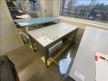 Packbord med inbyggd låsbar hurts 160x80cm