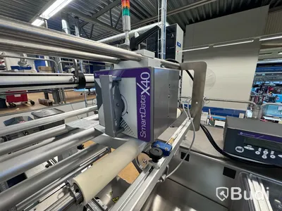Flowpack GSP 55 Evo, förpackningsmaskin med inbyggd printer, År 2020