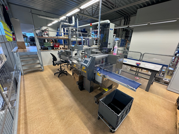 Flowpack GSP 55 Evo, förpackningsmaskin med inbyggd printer, År 2020