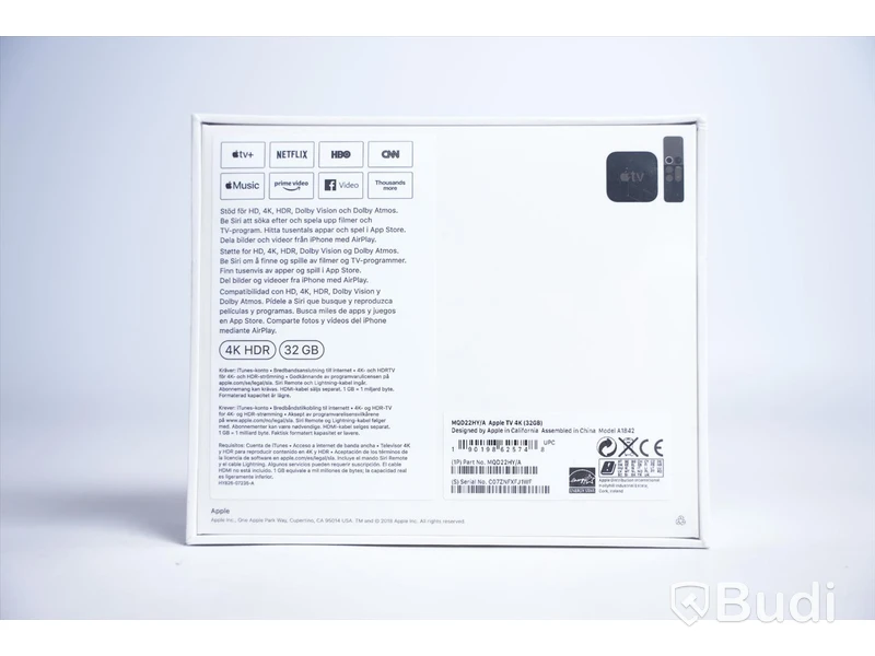 Apple TV 4K HDR 32GB. Ny, Obruten förpackning.