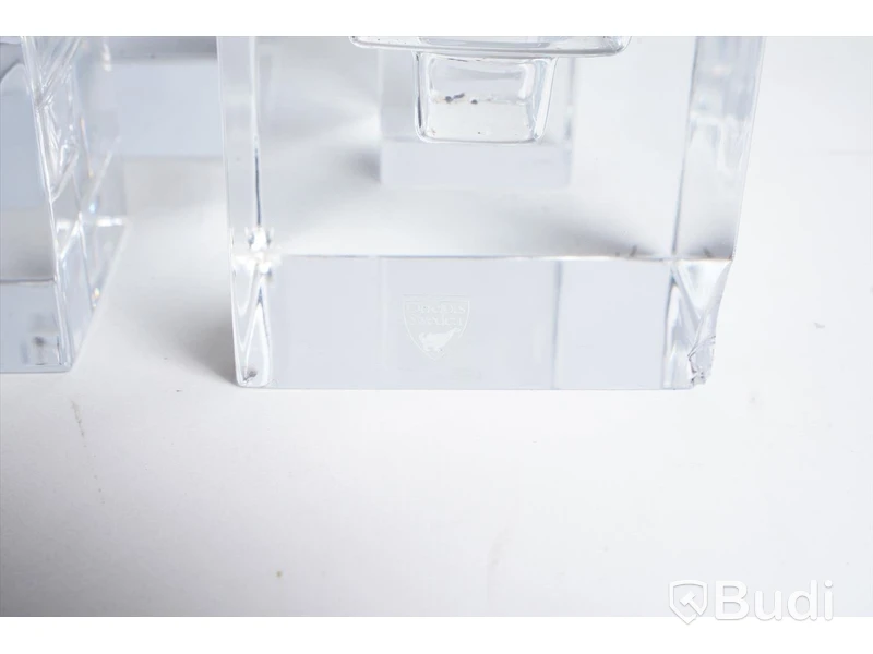 4 st ljuslyktor i glas från Orrefors