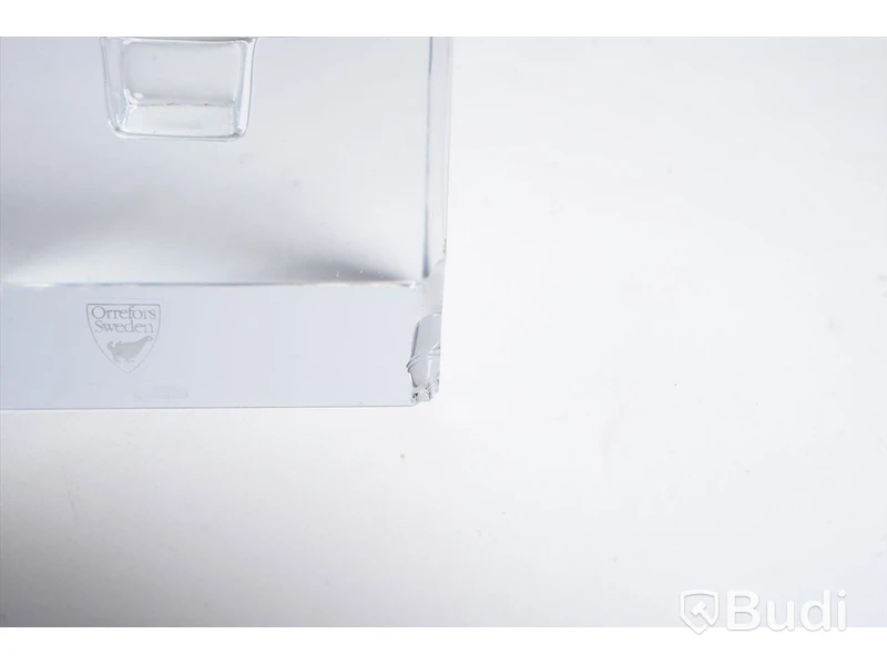 4 st ljuslyktor i glas från Orrefors