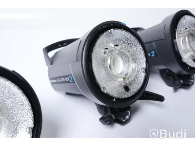 Studioblixtpaket med 2st Elinchrom D-lite2 och 2st D-lite RX2 m,m, (stort paket).
