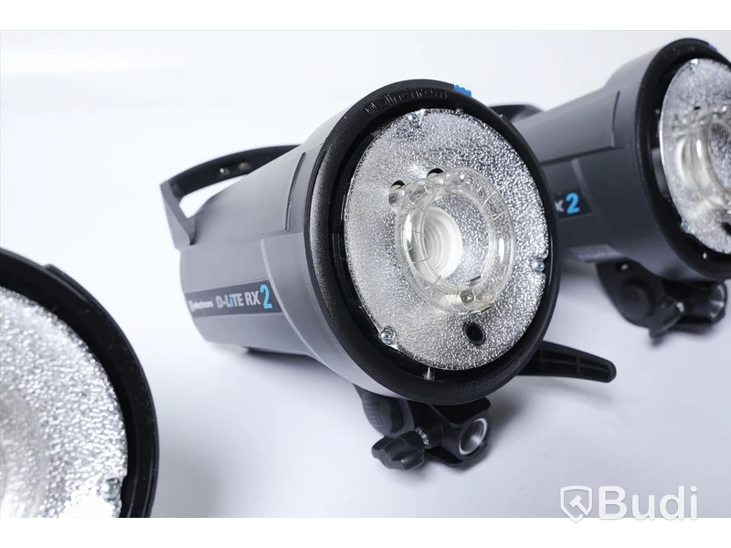 Studioblixtpaket med 2st Elinchrom D-lite2 och 2st D-lite RX2 m,m, (stort paket).