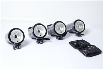 Studioblixtpaket med 2st Elinchrom D-lite2 och 2st D-lite RX2 m,m, (stort paket).