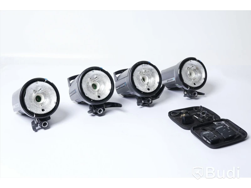 Studioblixtpaket med 2st Elinchrom D-lite2 och 2st D-lite RX2 m,m, (stort paket).