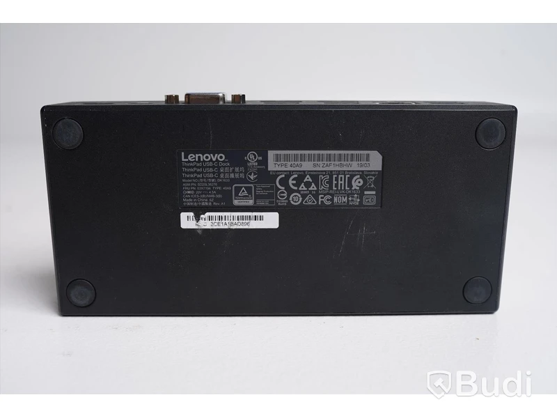 Dockningsstation - Lenovo, ThinkPad USB-C Dock. Obs. 65 W adapter.