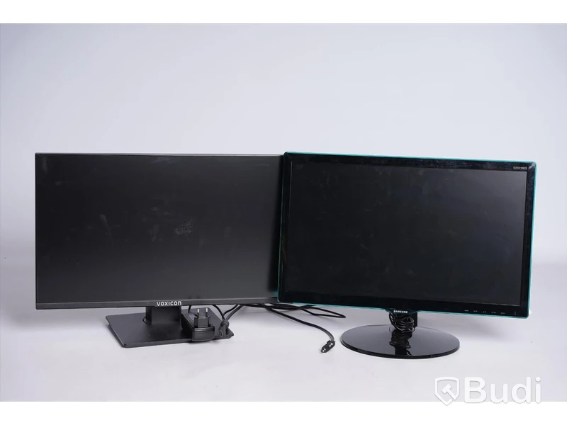 2 st Datorskärmar Voxicon P24FHD och Samsung S22D390Q