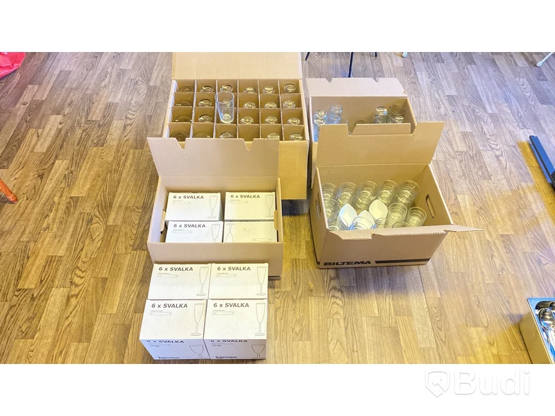 Parti dricksglas, ölglas & champagneglas