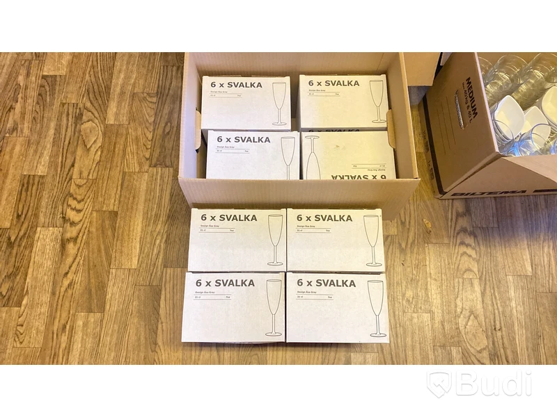 Parti dricksglas, ölglas & champagneglas