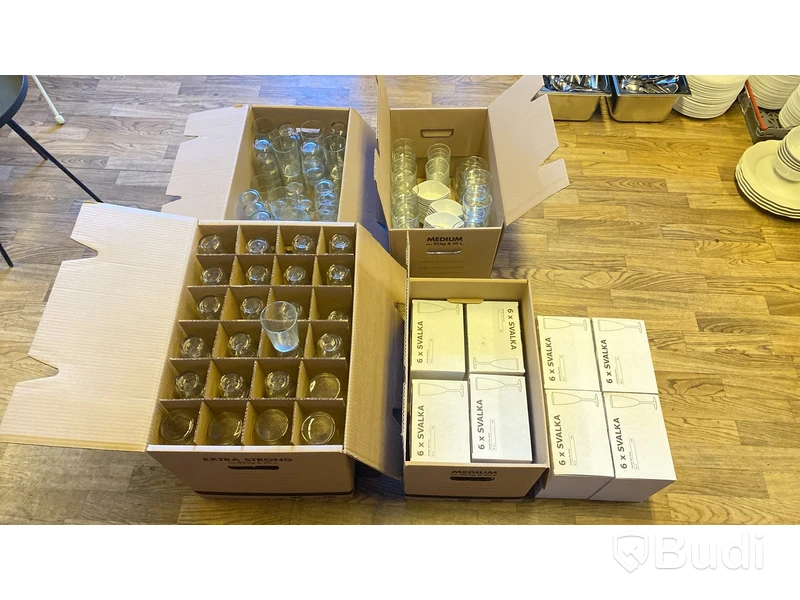 Parti dricksglas, ölglas & champagneglas