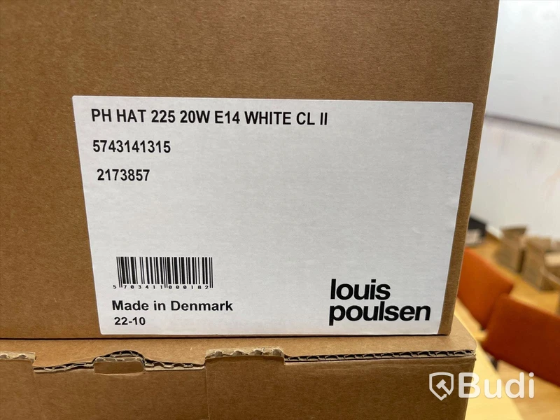2st Vägglampor louis poulsen PH HAT White Ord.pris: 4730 kr/st