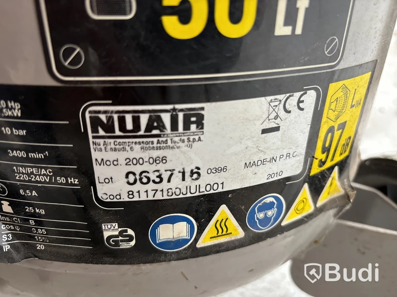 Kompressor NuAir/MeecTools 50 liter.