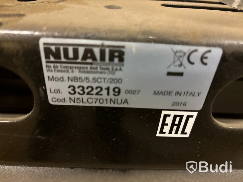 Kompressor NuAir 200 l, -2016