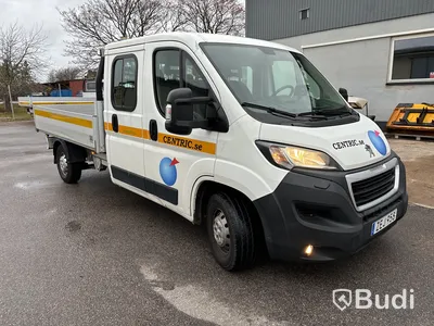 Flakbil med dubbelhytt Peugeot Boxer 335 2.0 BlueHDI Chassi (163hk), -2018