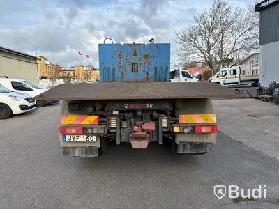 Lastväxlare VOLVO FM 420 6x2 med maskinflak, -2010 | Hiab 20T | VBG