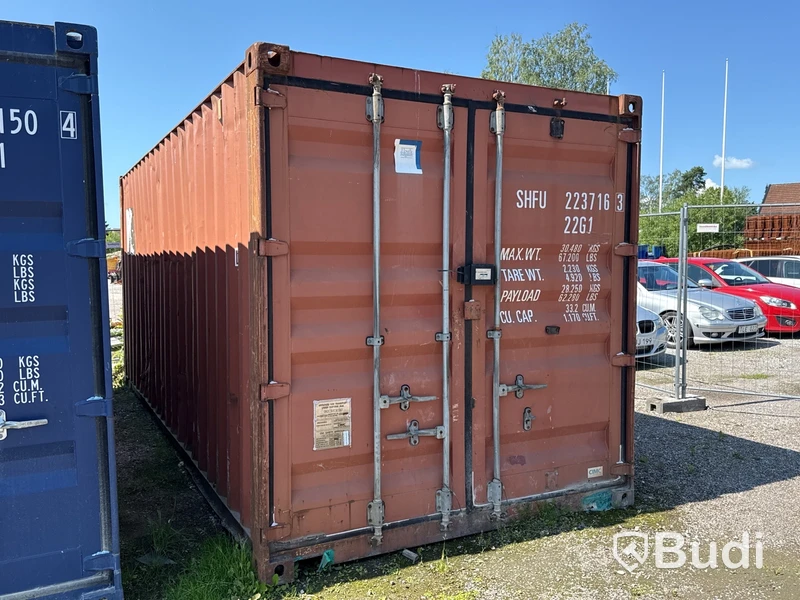 20 fots isolerad container med säkerhetsdörr | inkl. Innehåll