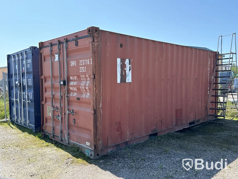 20 fots isolerad container med säkerhetsdörr | inkl. Innehåll