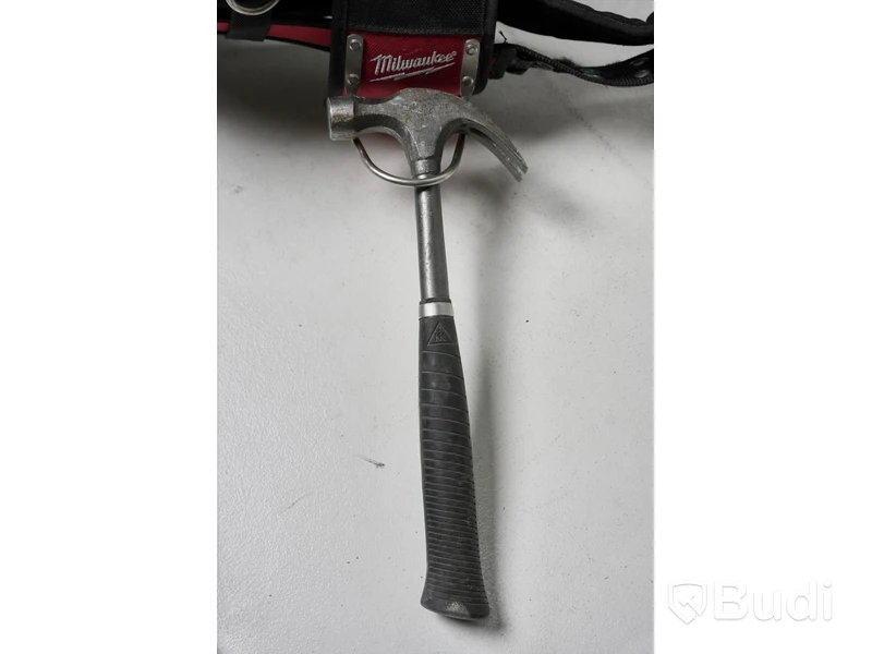 Verktygsbälte inkl. hammare, kniv, spik, anslagsvinkel, tumstock och häftpistol
