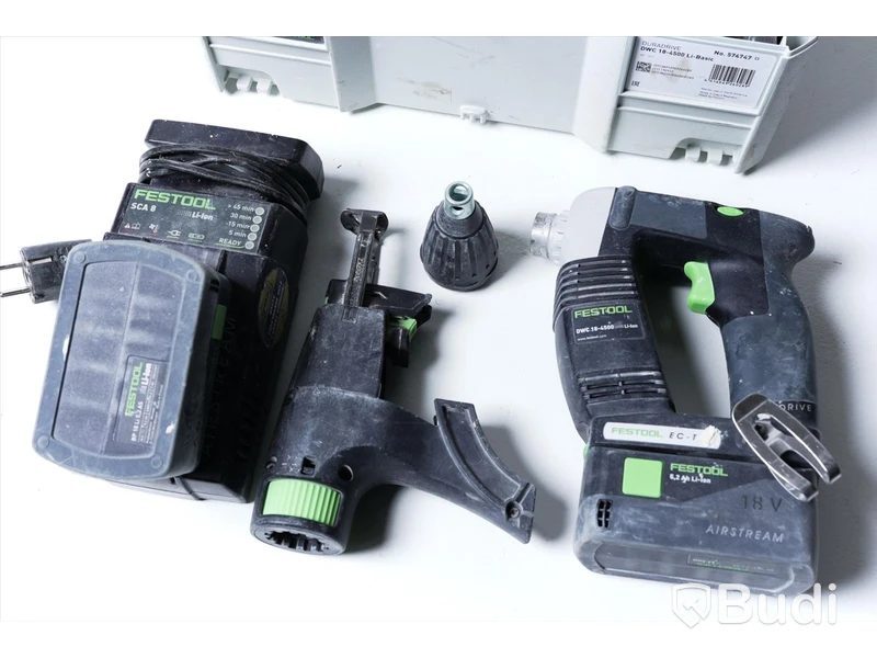 Skruvautomat - Festool DWC 18-4500 med 2st batterier, laddare och förvaringslåda.