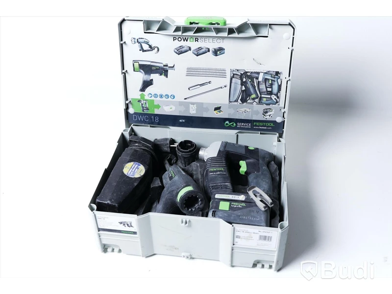 Skruvautomat - Festool DWC 18-4500 med 2st batterier, laddare och förvaringslåda.