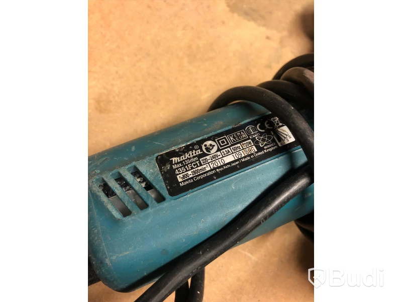 Alpha tools Slipmaskin ADS 180/1 och makita sticksåg 4351 FCT