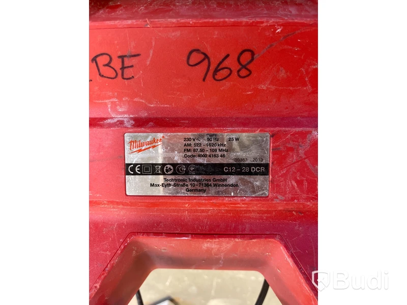 Byggradio Milwaukee C12-28 DCR