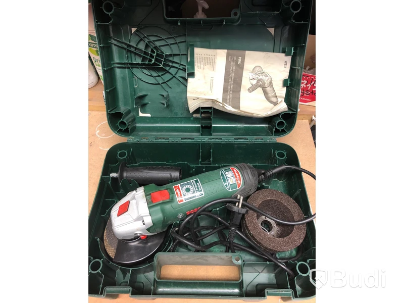 Bosch Vinkelslip PWS 750-115 med förvaringslåda samt extra blad