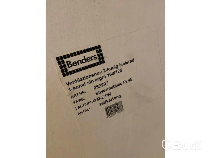 Ventilationshuv Benders 052297