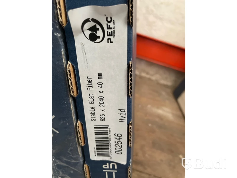 Dörr - SWEDOOR Stable Glat Fiber, vit 625x2040x40 mm