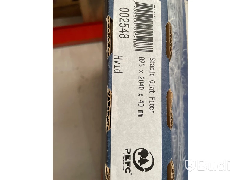 Dörr - SWEDOOR Stable Glat Fiber, vit 625x2040x40 mm