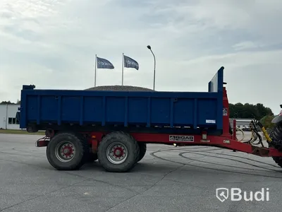 Traktor Case MXM 155 |2295h | 2005 & lastväxlarvagn med flak Bigab 15-19 | 2007