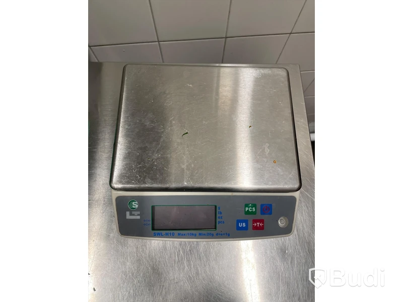 Singel induktionshäll Clas Ohlson och våg L. TELLIER