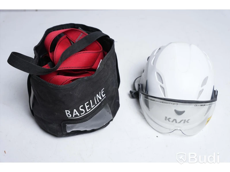 Fallskyddssele inkl. lina och hjälm - Baseline och Kask.