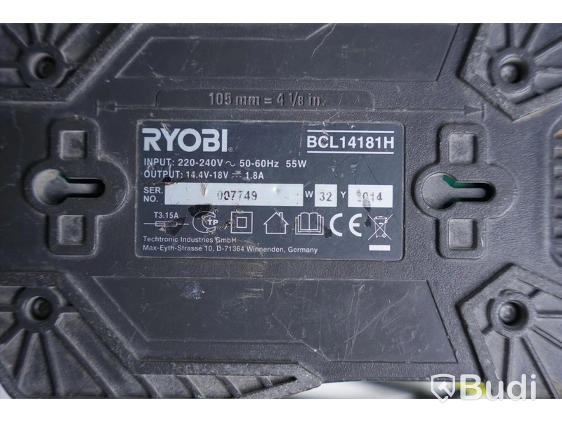 Spikpistol - RYOBI R18N18G ink batteri och batteriladdare