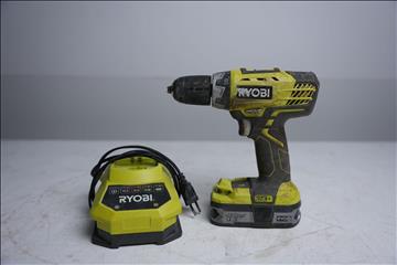 Skruvdragare - RYOBI RCD1802 ink batteri och batteriladdare