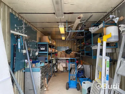 Container 20 fot samt alla inventarier - el indragen