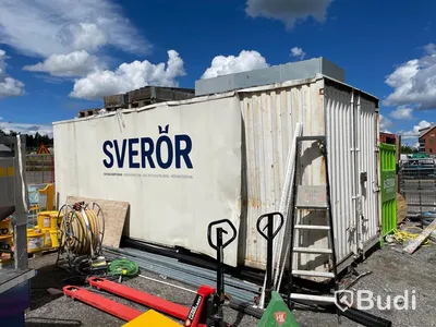 Container 20 fot samt alla inventarier - el indragen