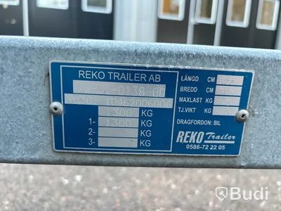 Bromsat skåpsläp Rekotrailer | 1300 kg | 2006