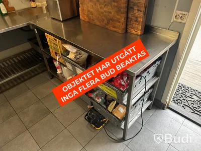 Rostfri diskbänk