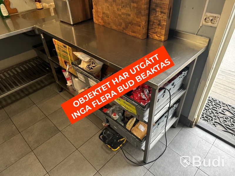 Rostfri diskbänk