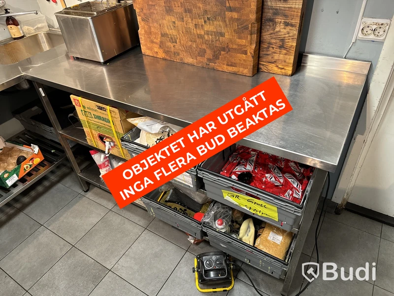 Rostfri diskbänk