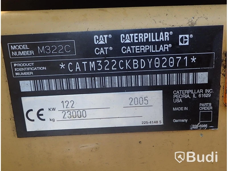 Caterpillar M322c Materialhanterare