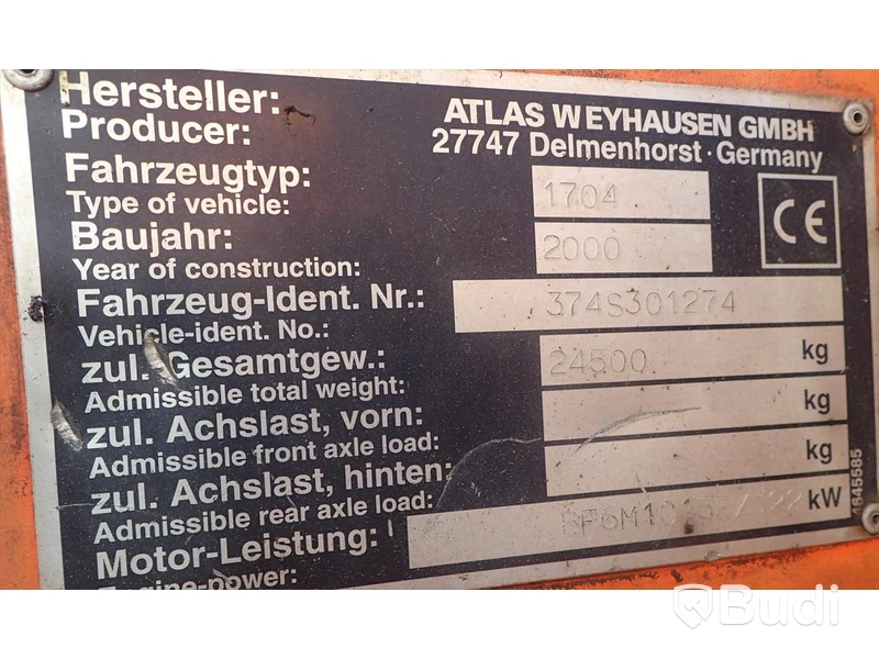 Atlas 1704 Materialhanterare