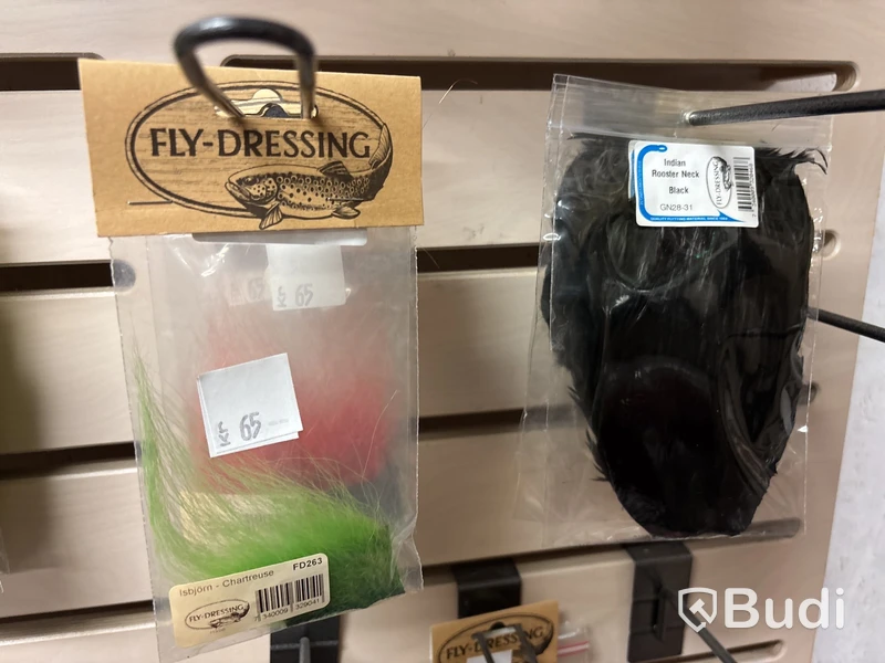 Parti fluglinor, tafsar & flugbindningsmaterial
