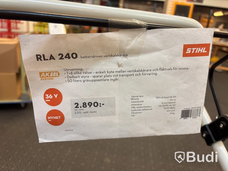 Batteridriven vertikalskärare Stihl RLA 249